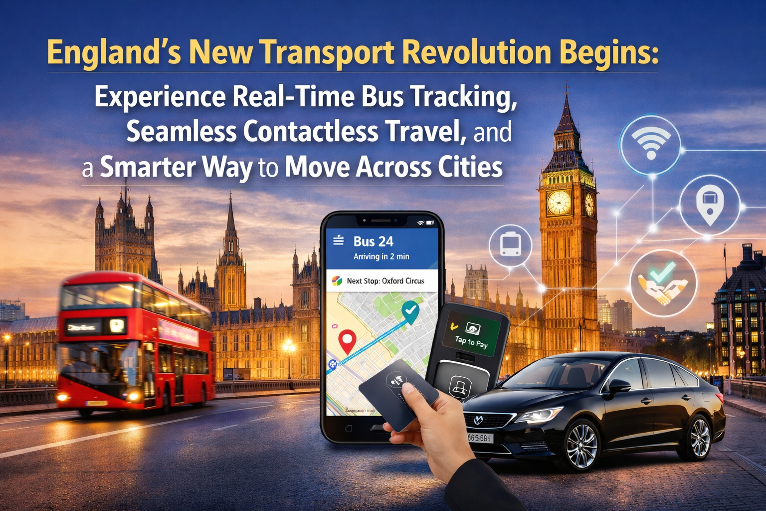 England Goes Smart: Live Bus Tracking, Contactless Journeys, and a Seamless Travel Experience for Modern Passengers