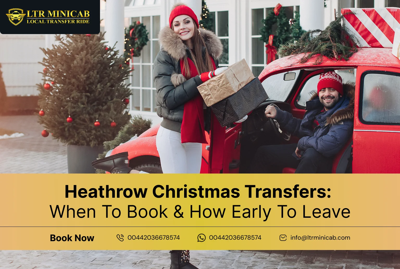 Christmas Airport Transfers in London: When to Book and How Early to Leave
